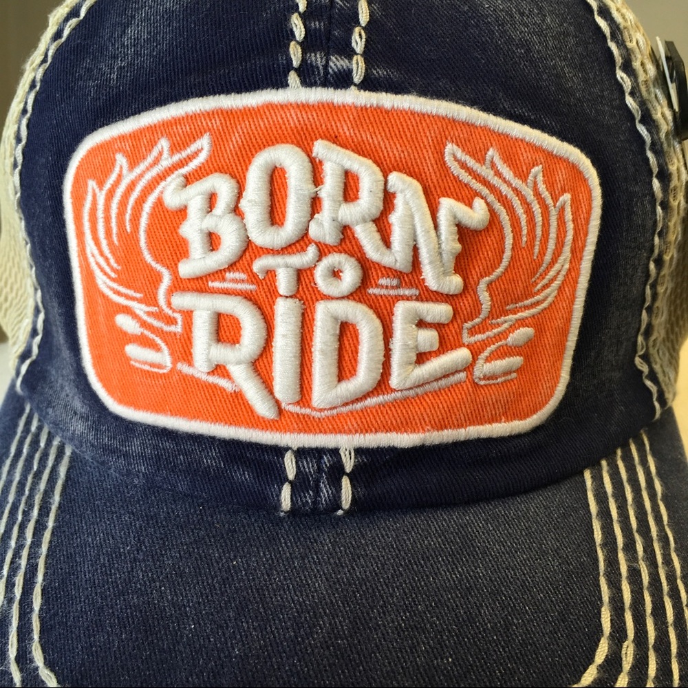 Born to Ride Baseball Hat - Picture 3 of 4